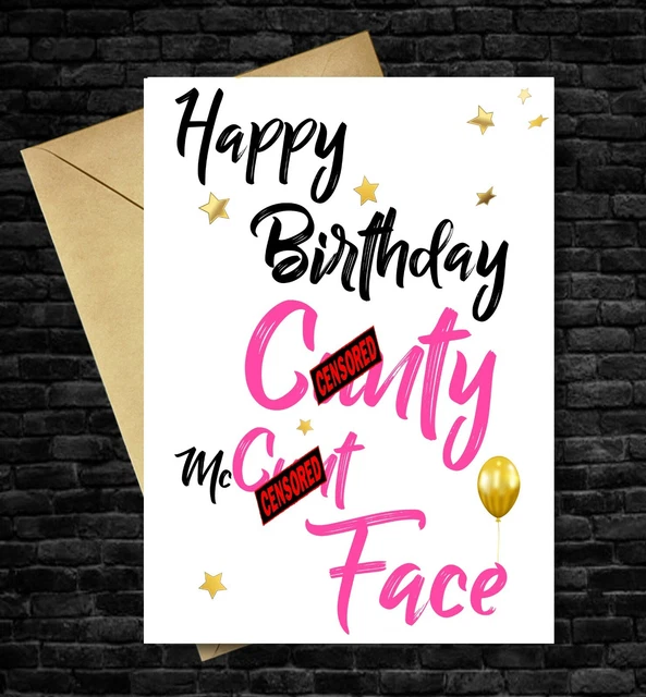 Rude Birthday Cards For Women-Funny Birthday Card With Envelope For Older Women-Humorous