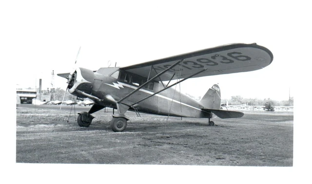 Stinson Reliant Straight Wing Airplane Aircraft Vintage Photograph 5x3.5 NC13936