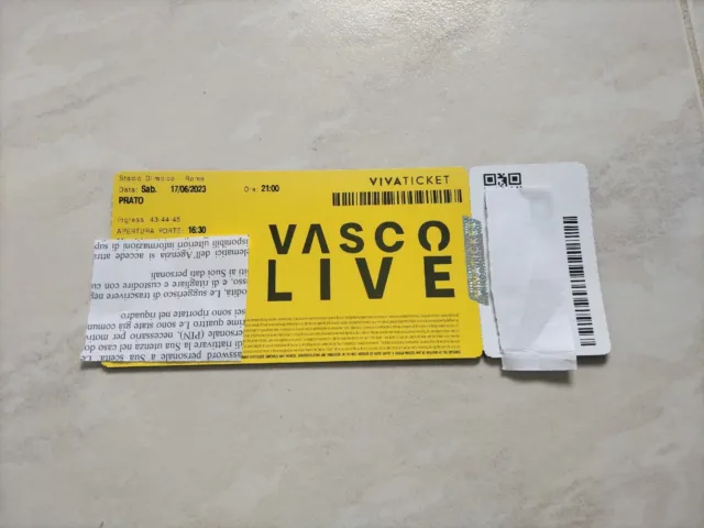 Biglietti Prato Roma Sabato 17 Giugno Vasco Rossi Concerto Biglietto Introvabili