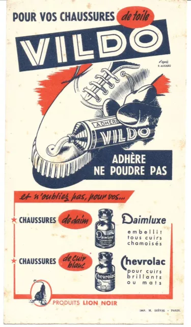 Buvard Vildo pour chaussures en toile. Produit Lion Noir.