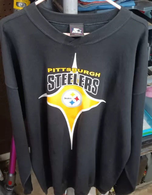 PULL VINTAGE STARTER NFL Pittsburgh Steelers Sweat-shirt homme XXL HTF ...