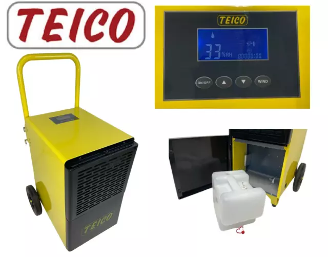 TEICO Gewerbe Luftentfeuchter 55L Entfeuchter Trockner Bautrockner Heizung