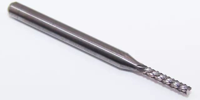 1.85mm (.0728") CARBIDE DIAMOND CUT ROUTER BURR DOWNCUT  KYOCERA 2121-0728.328F1