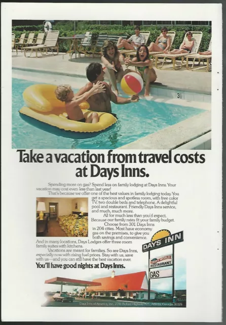 1979 DAYS INN advertisement, family in the pool
