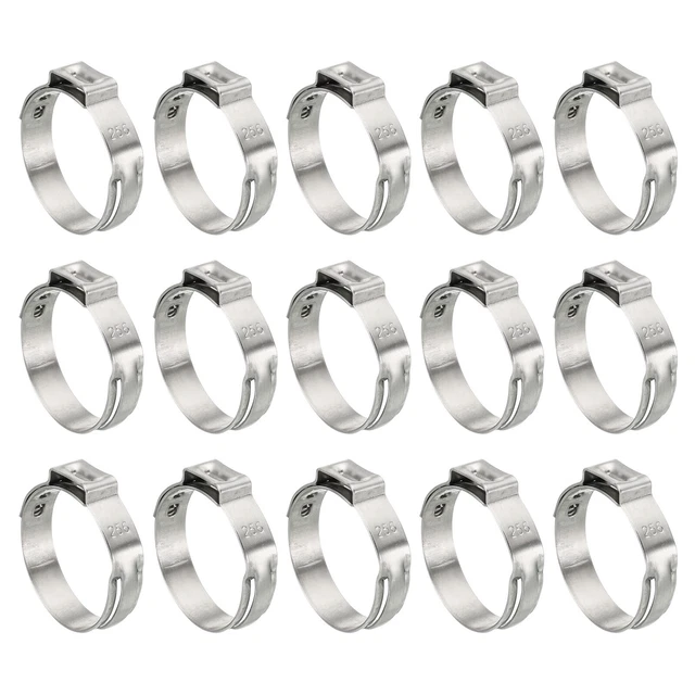 Confezione da 40 Morsetto PEX 7/8", 304 Anelli Crimpante Acciaio Inox 22,4-25,6 mm
