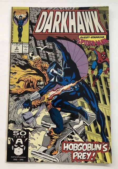 MARVEL COMICS, DARKHAWK Vol. 1 No. 2 Apr  . 1991.  STAN LEE PRESENTS