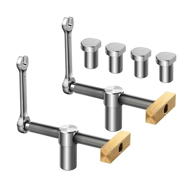Lot De 2 Pinces De Séparation De Bureau Jhanw - Réglable Pour Panneaux 0,3-1,3cm Et Bureau 0,8-5,2cm