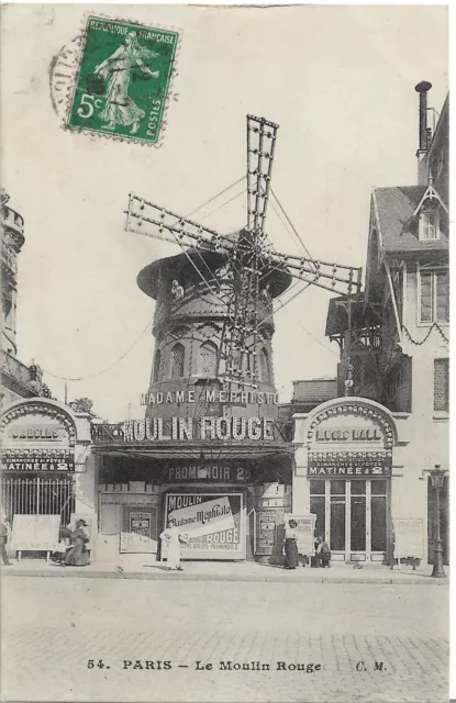Cpa   Paris  Le Moulin Rouge    Belle Carte    440