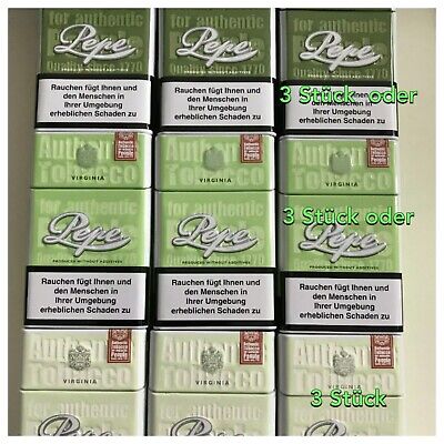 5 Stück Pepe Metall Easy Green Blech Zigarettenbox Zigarettendose Schachtel 