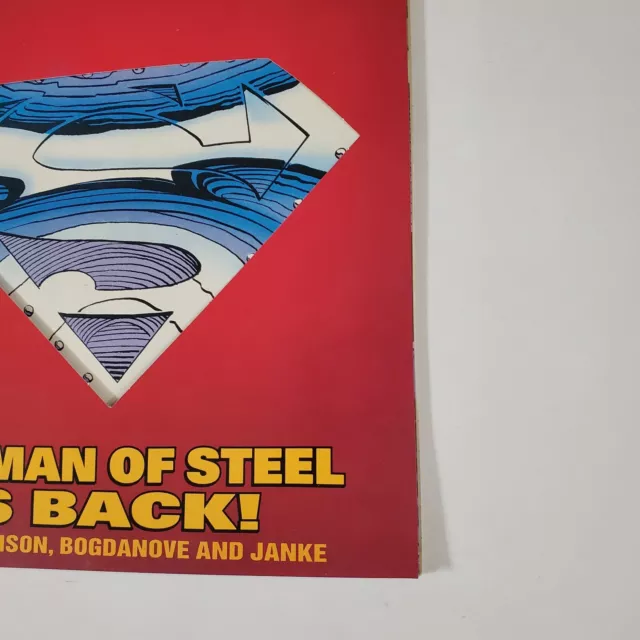 Superman The Man of Steel #22 Reign of the Superman Die Cut DC Comic Book 1993 4