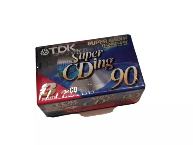 3er-Pack TDK Super CDing 90 MC Kassette Tape OVP