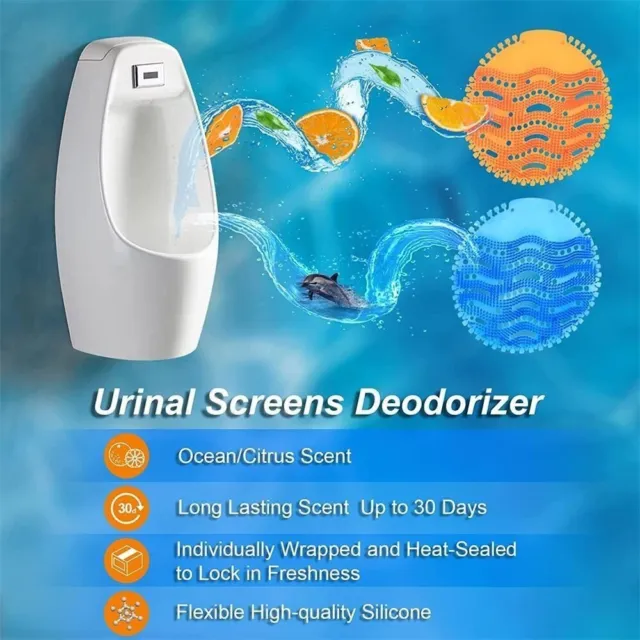 Men's Bathroom Urinal Screens Deodorizing Toilet Scented Freshener Mat Filters