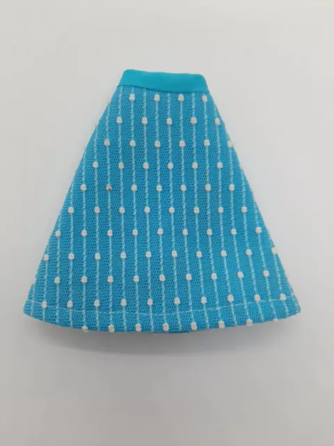 VINTAGE SINDY BLUE and White Polka Dot Skirt $8.18 - PicClick
