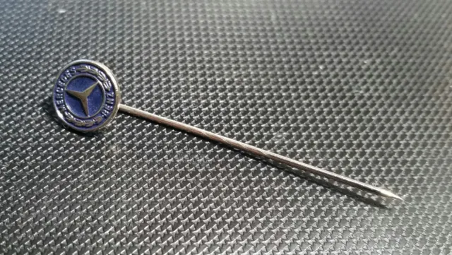 Mercedes Benz Anstecknadel Logo blau lackiert 90er Jahre - Maße 10mm