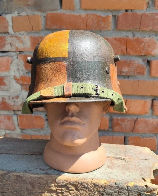 WW1 GERMAN HELMET Camouflage M17 Stahlhelm Battlefield EUR 601,74