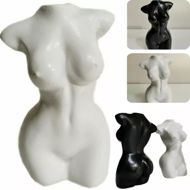 Nude Female Body Vase Ceramic Art Tabletop Flower Pot Nordic Modern Home Decor~