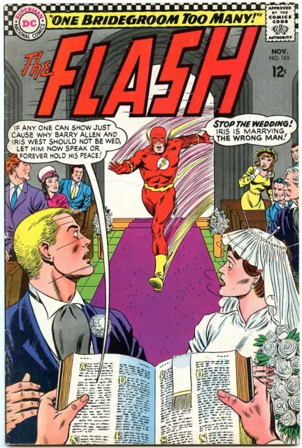 Flash Vol 1 # 165 (DC Comics 1966) KEY Wedding of Barry & Iris - Reverse Flash