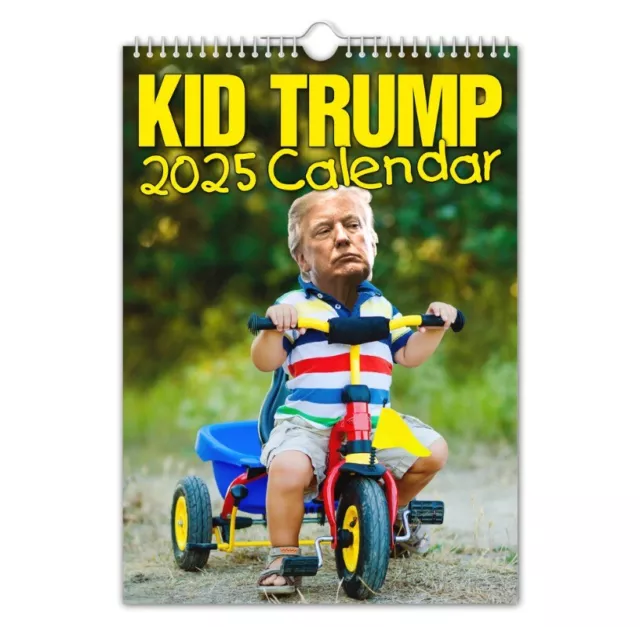 2025 CALENDAR TRUMP Funny Quirky Christmas Birthday for Home Office