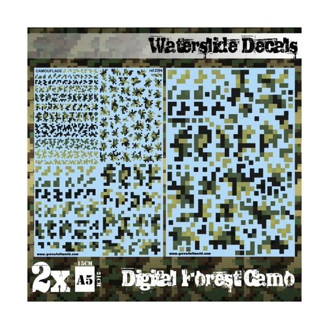Green Stuff World Decals Digital Forest Camo New
