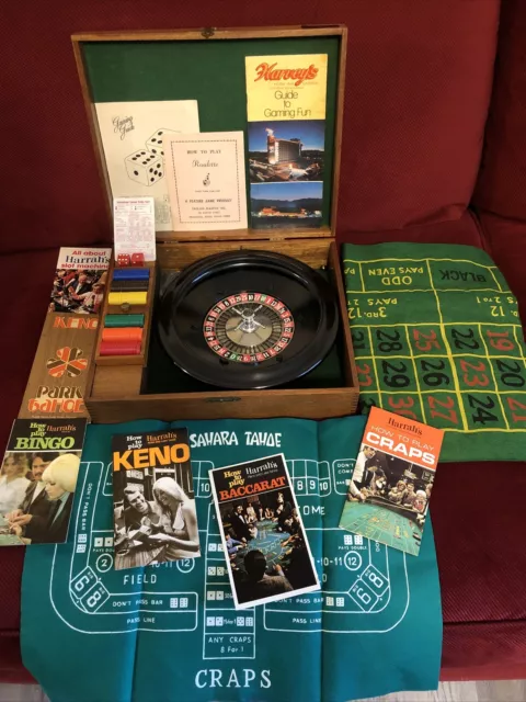 Vintage Roulette Wheel in Wooden Case