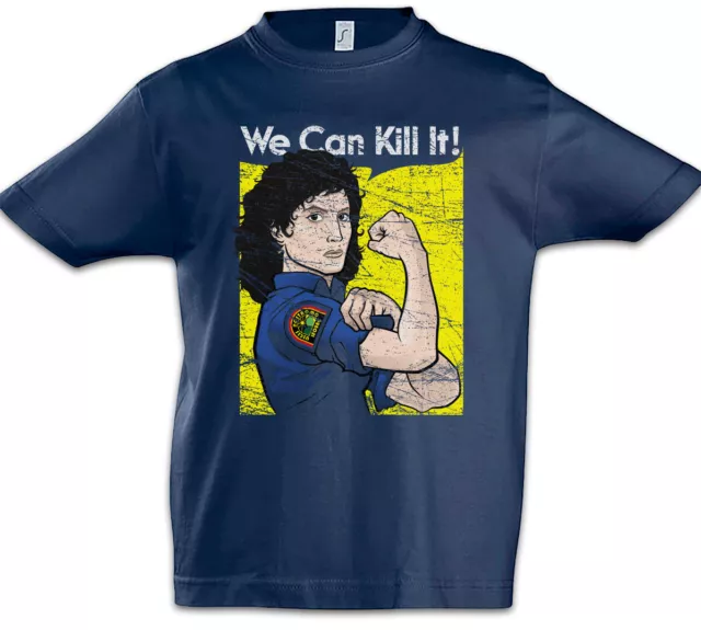 Ripley We Can Kill It Kids Boys T-Shirt Prometheus Nostromo Face Hugger Alien