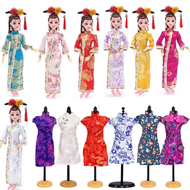 Dress Clothes Chinese Traditional Dresses Evening Wearing Doll Accessories