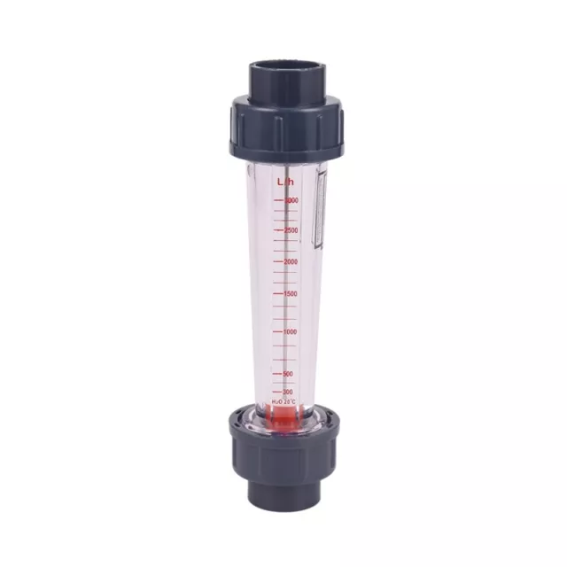 1X(LZS-25 Flow Meter Plastic Tube Type 300-3000L/H Water Rotameter Liquid1923