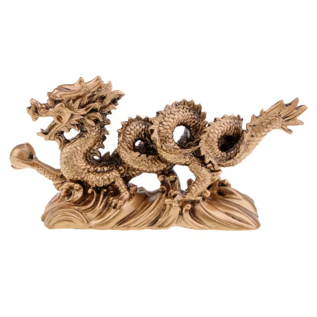 Drache Statue, die einen Ball Chinese Feng Shui Dragon Home Furnishing