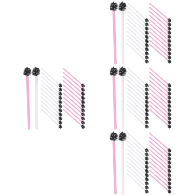 400 PCS Brosses de cils jetables Brosses de mascara Brosses de cils portables