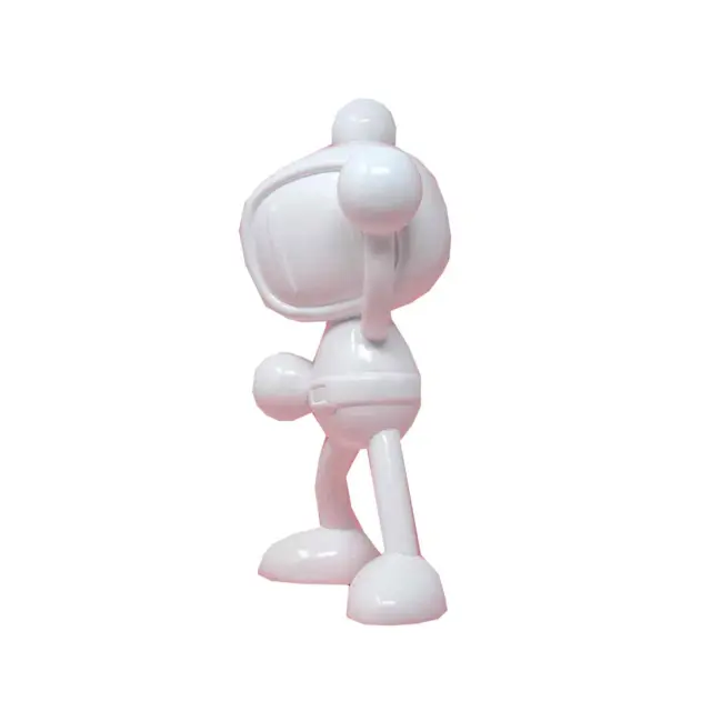 Bomberman Mini Symbole 24.9cm Sammlerstück Kunstharz Statue Weiß