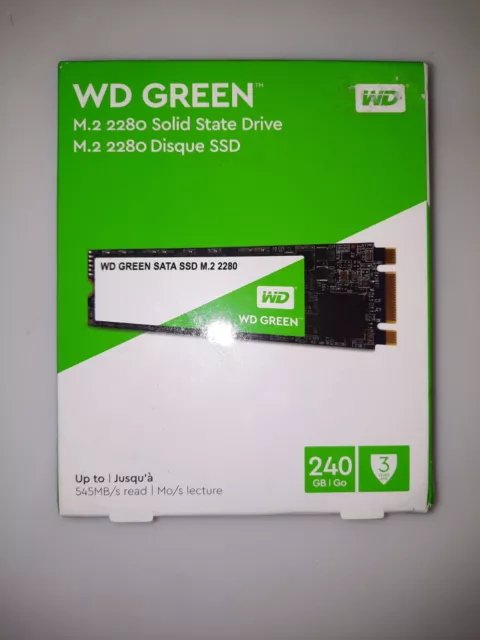 SSD M2 2280 240 GB Western Digital Green NEUF