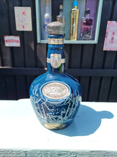 Spode Chivas Brothers Royal Salute 21 Year Old Whiskey Liquor Bottle 1970's
