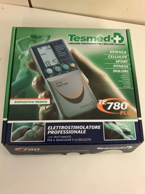 TESMED TE-780 Plus TENS + EMS Duo Apparecchio di elettrostimolazione a 2 canali,