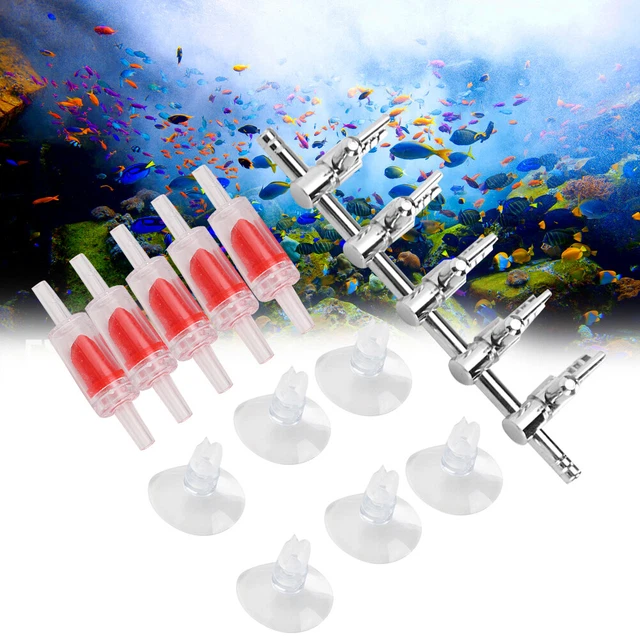 AQUARIUM REGULATING VALVE Fish Tanks Check Valve Suction Cup Air Pump