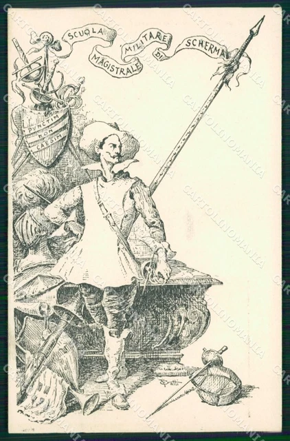MILITARI SCUOLA MAGISTRALE Militare di Scherma Fencing SCOLLATA