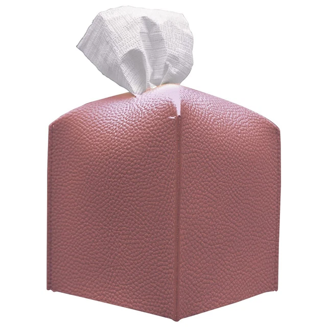 AZURAOKEY Caja de pa?elos Cubierta de caja de tejido cuadrado Caja de papel pleg