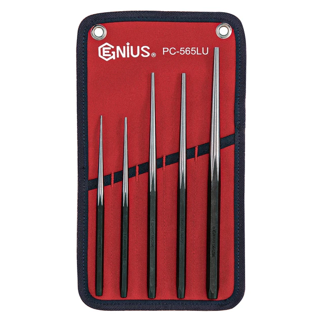 Genius Tools 5 Piece Long Taper Line Up Punch Set - PC-565LU