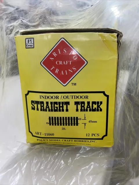 Aristo-Craft ART-11060 Brass 24" Straight Track (Box of 12) — New! • Aristo-Craft ART-11060 Brass 24" Straight Track (Box of 12) — New! •