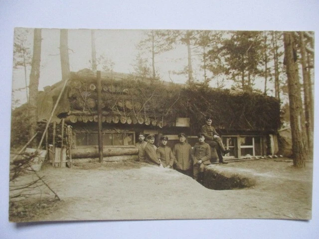 Ukraine Horodyschtsche (Luzk) Gorodyschtsche, Bunker, Fotokarte 1916 mit Text
