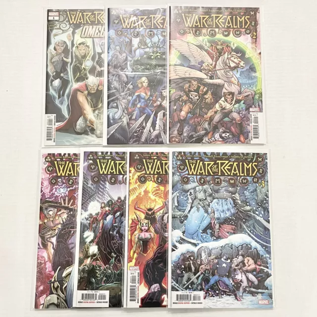 Marvel 2019 War of the Realms 1-6 Complete Set Plus Omega 1 Comic Books