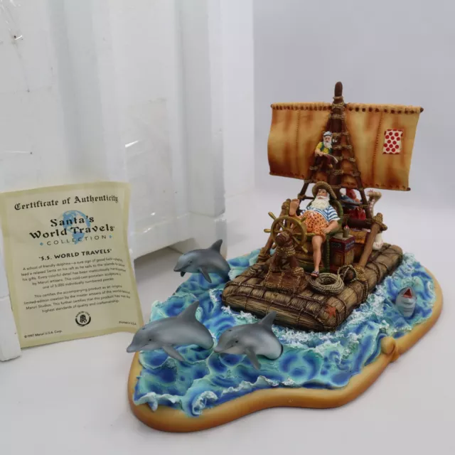 1997 Maruri Limited Edition 1824/5000 Santa’s  S.S. World Travels  Raft Boat