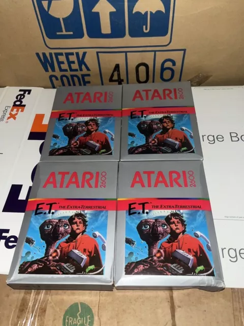 ET The Extra-Terrestrial (Atari 2600, 1982) NEUE Schadensboxen. Los 4....