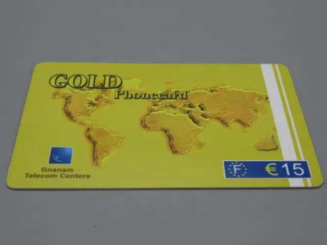 Carte téléphonique 15 € - Gold Phonecard - Gnanam Telecom
