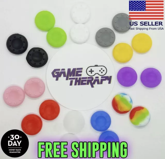 50x Thumb Stick Grips silicone PS5bXbox S One 360 Wii U Controller Cover Cap