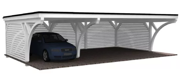 Carport Bausatz 9.00 x 6.00 mit 33% Onlinerabatt Premium Carport ab Werk