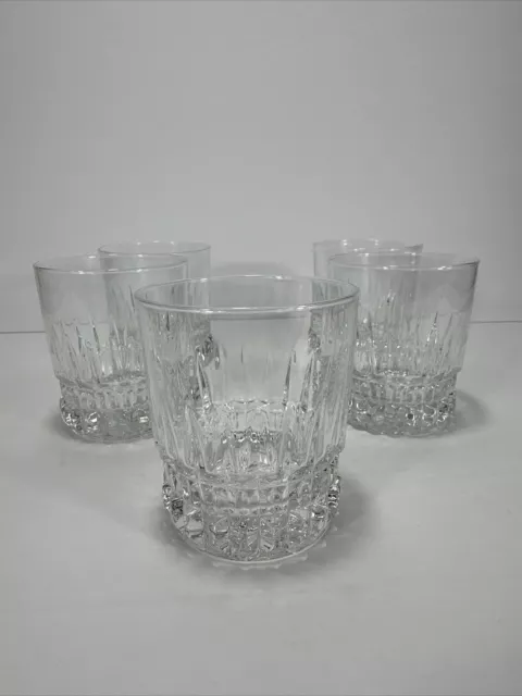 Set of 5 Cristal D'Arques Durand Barcelona Crystal Old Fashioned Tumbler