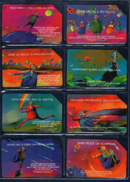 Gian - Série Thématique De 8 Cartes Téléphoniques " I Guinness Des Primates "