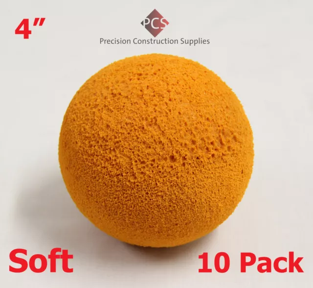 4" Soft Budget Sponge Balls for Concrete Pumps-Pack of 5