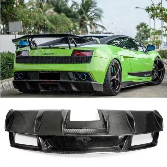 Carbon Fiber Rear Diffuser Spoiler Lip Bumper for Gallardo LP550 LP560 LP570