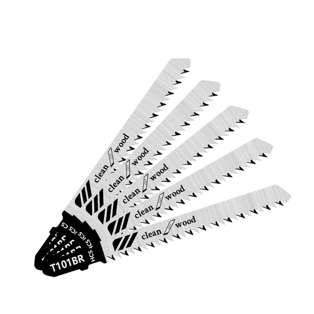 Lame Scie Contreplaqué Alternative Argent T101BR 100mm/10cm 5Pcs Noire